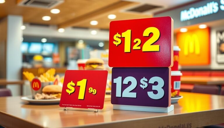 McDonald's $1 $2 $3 Menu with Prices