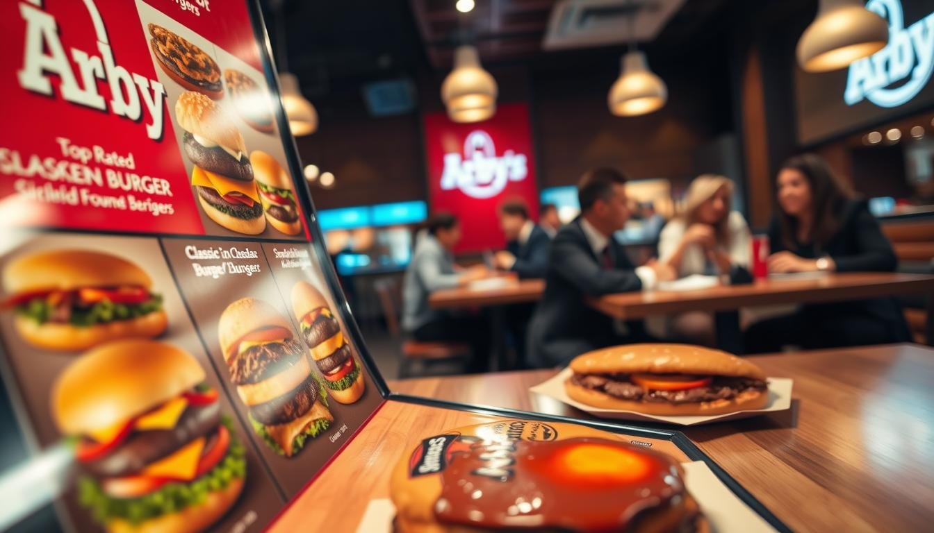 arby's burger menu