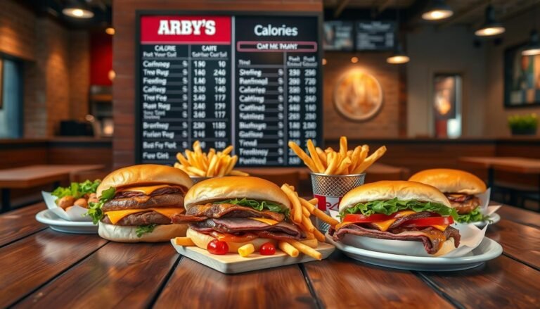 arby's menu calories
