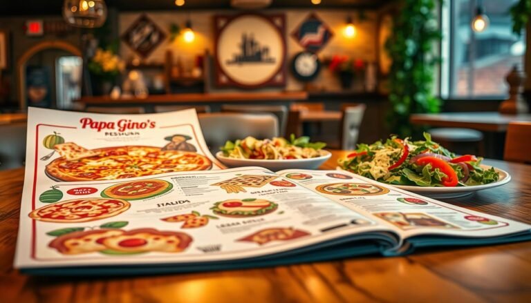 papa gino's restaurant menu